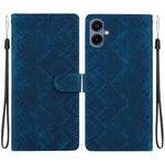 Custodia per telefono in ecopelle con motivo etnico in rilievo, For Galaxy A17 4G / 5G / A26 5G, For Galaxy A06 4G / 5G / A07 4G / 5G, For Galaxy A56 5G, For Galaxy A16 4G / 5G