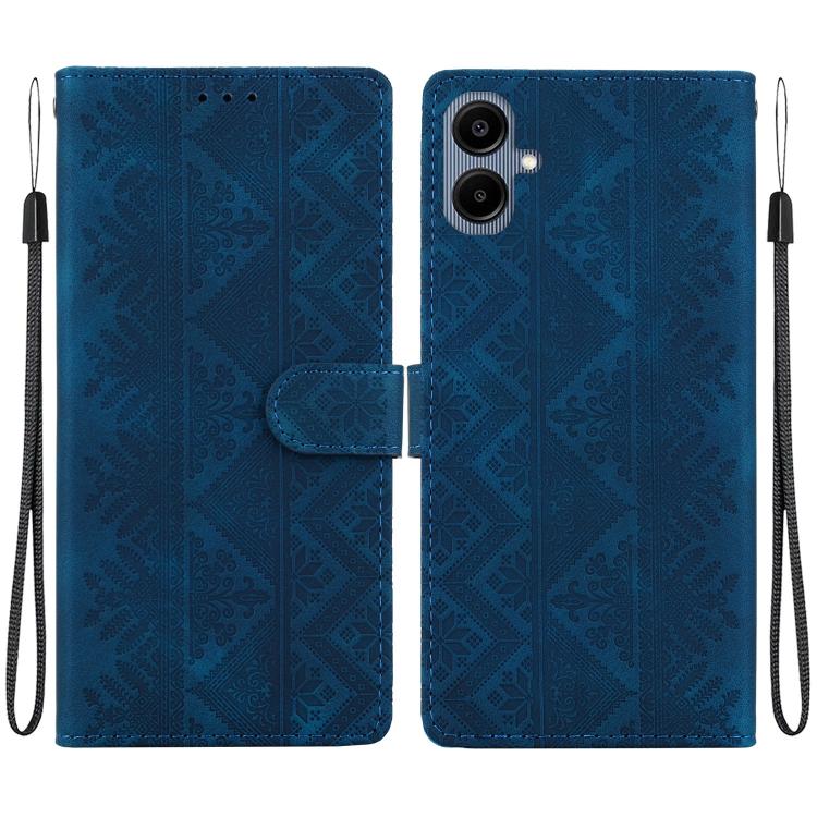 Custodia per telefono in ecopelle con motivo etnico in rilievo, For Galaxy A17 4G / 5G / A26 5G, For Galaxy A06 4G / 5G / A07 4G / 5G, For Galaxy A56 5G, For Galaxy A16 4G / 5G