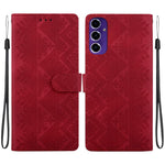 Custodia per telefono in ecopelle con motivo etnico in rilievo, For Galaxy A17 4G / 5G / A26 5G, For Galaxy A06 4G / 5G / A07 4G / 5G, For Galaxy A56 5G, For Galaxy A16 4G / 5G