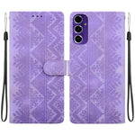 Custodia per telefono in ecopelle con motivo etnico in rilievo, For Galaxy A17 4G / 5G / A26 5G, For Galaxy A06 4G / 5G / A07 4G / 5G, For Galaxy A56 5G, For Galaxy A16 4G / 5G