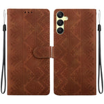 Custodia per telefono in ecopelle con motivo etnico in rilievo, For Galaxy A25 5G, For Galaxy A14 4G / 5G, For Galaxy A34 5G, For Galaxy A54 5G