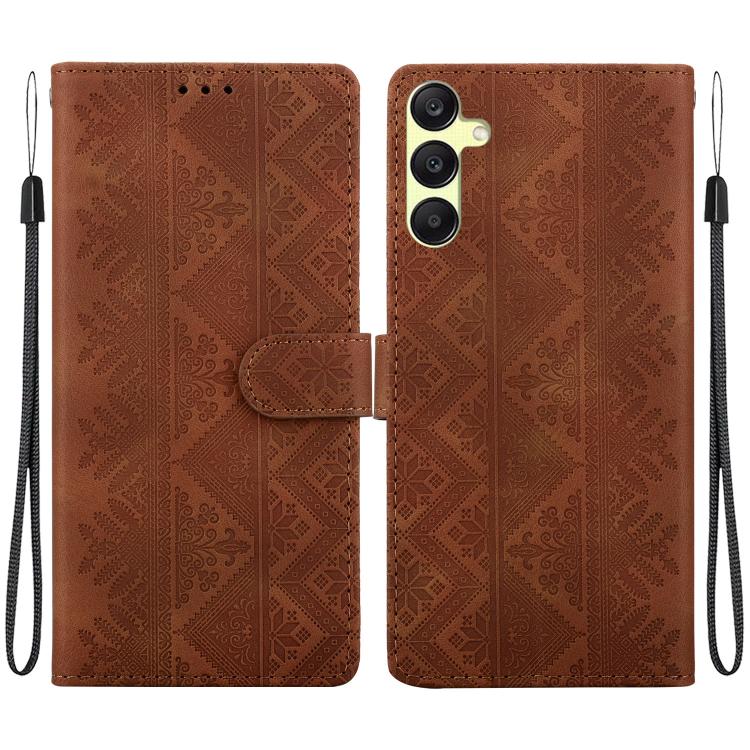 Custodia per telefono in ecopelle con motivo etnico in rilievo, For Galaxy A25 5G, For Galaxy A14 4G / 5G, For Galaxy A34 5G, For Galaxy A54 5G