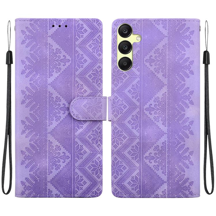 Custodia per telefono in ecopelle con motivo etnico in rilievo, For Galaxy A25 5G, For Galaxy A14 4G / 5G, For Galaxy A34 5G, For Galaxy A54 5G
