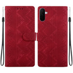 Custodia per telefono in ecopelle con motivo etnico in rilievo, For Galaxy A57 5G, For Galaxy A37 5G / A36 5G, For Galaxy A27 5G, For Galaxy A25e 5G JP