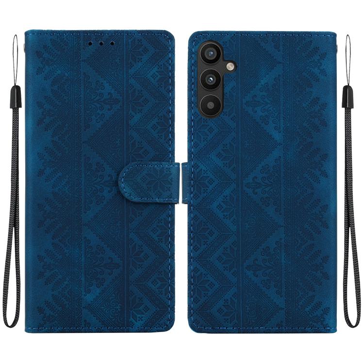 Custodia per telefono in ecopelle con motivo etnico in rilievo, For Galaxy A25 5G, For Galaxy A14 4G / 5G, For Galaxy A34 5G, For Galaxy A54 5G