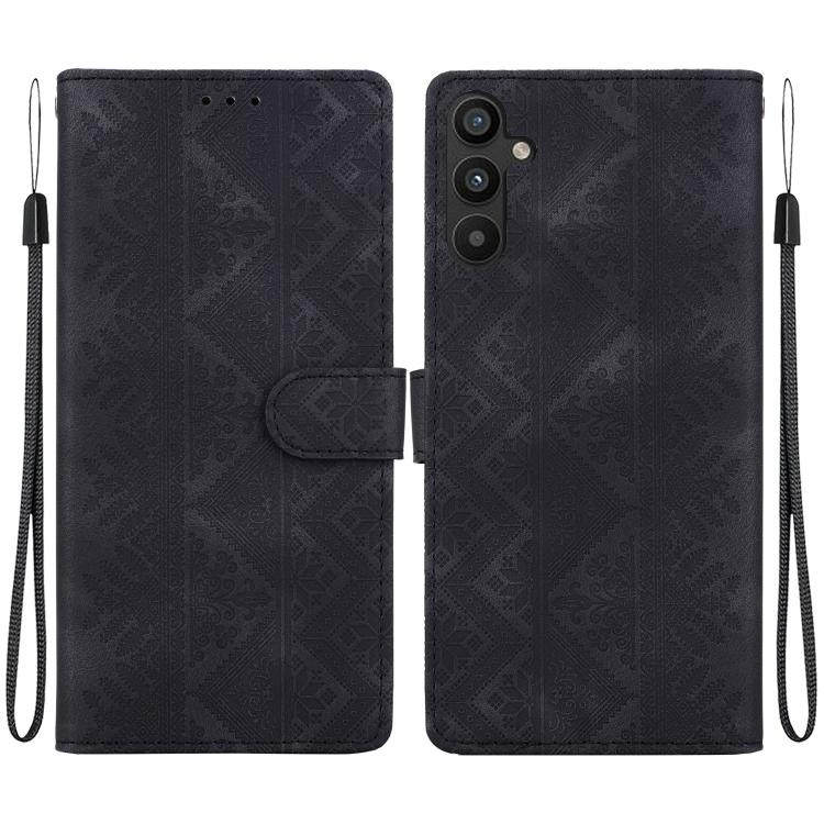 Custodia per telefono in ecopelle con motivo etnico in rilievo, For Galaxy A25 5G, For Galaxy A14 4G / 5G, For Galaxy A34 5G, For Galaxy A54 5G