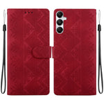 Custodia per telefono in ecopelle con motivo etnico in rilievo, For Galaxy A15 4G / 5G, For Galaxy A55 5G, For Galaxy A35 5G, For Galaxy A05s