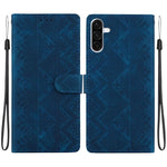 Custodia per telefono in ecopelle con motivo etnico in rilievo, For Galaxy A57 5G, For Galaxy A37 5G / A36 5G, For Galaxy A27 5G, For Galaxy A25e 5G JP