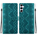 Custodia per telefono in ecopelle con motivo etnico in rilievo, For Galaxy A15 4G / 5G, For Galaxy A55 5G, For Galaxy A35 5G, For Galaxy A05s
