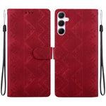 Custodia per telefono in ecopelle con motivo etnico in rilievo, For Galaxy A15 4G / 5G, For Galaxy A55 5G, For Galaxy A35 5G, For Galaxy A05s