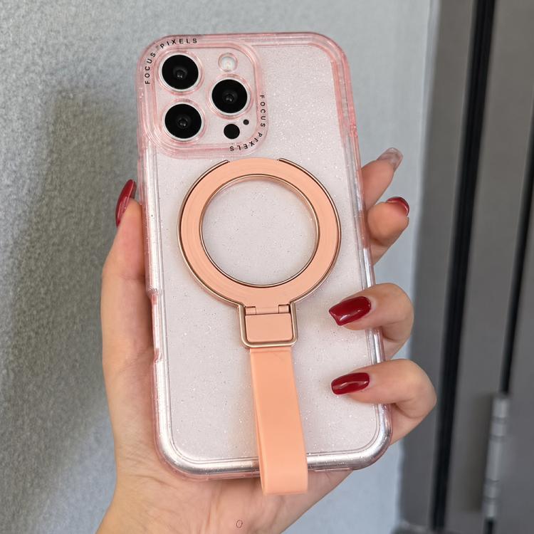 Cornice per fotocamera con lettere glitterate e supporto magnetico., For iPhone 16 Pro, For iPhone 16, For iPhone 15 Pro Max, For iPhone 15 Pro