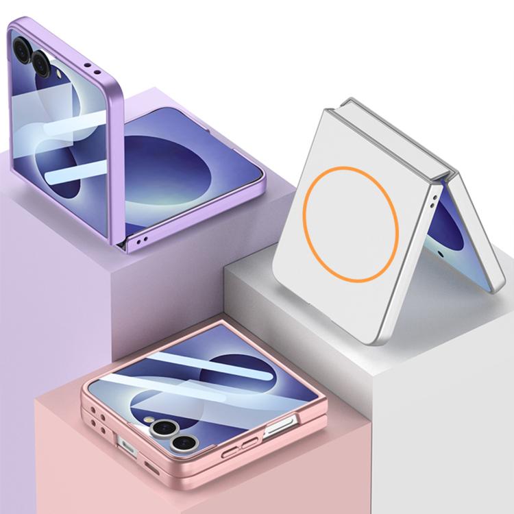 Custodia per telefono GKK ultra sottile a copertura totale con contrasto cromatico e tecnologia MagSafe., For Galaxy Z Flip8 5G