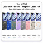 Custodia per telefono GKK ultra sottile a copertura totale con contrasto cromatico e tecnologia MagSafe., For Galaxy Z Flip8 5G