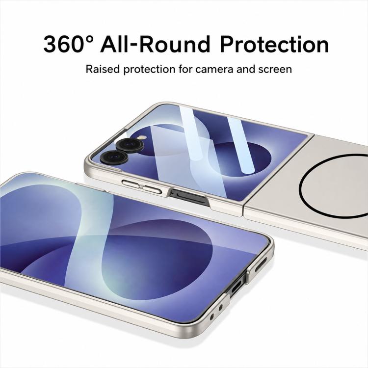 Custodia per telefono GKK ultra sottile a copertura totale con contrasto cromatico e tecnologia MagSafe., For Galaxy Z Flip8 5G