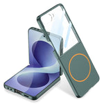 Custodia per telefono GKK ultra sottile a copertura totale con contrasto cromatico e tecnologia MagSafe., For Galaxy Z Flip8 5G
