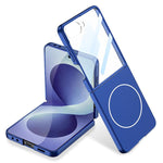 Custodia per telefono GKK ultra sottile a copertura totale con contrasto cromatico e tecnologia MagSafe., For Galaxy Z Flip8 5G
