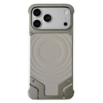 Custodia magnetica in silicone senza cornice con motivo a onde per telefono., For iPhone 17 Pro Max