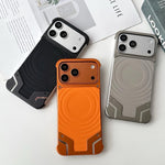 Custodia magnetica in silicone senza cornice con motivo a onde per telefono., For iPhone 17 Pro Max