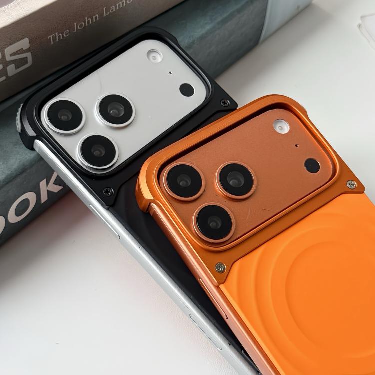 Custodia magnetica in silicone senza cornice con motivo a onde per telefono., For iPhone 17 Pro Max