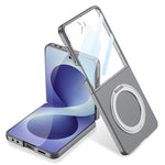 Custodia per telefono GKK ultra sottile integrata con supporto girevole, For Galaxy Z Flip8 5G