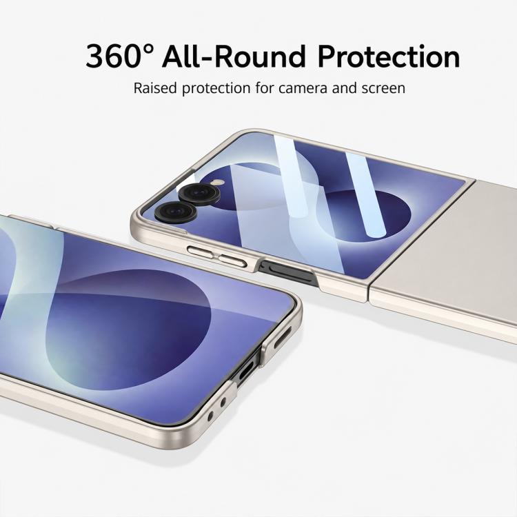 Custodia per telefono GKK ultra sottile integrata con supporto girevole, For Galaxy Z Flip8 5G
