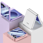 Custodia per telefono GKK ultra sottile integrata con supporto girevole, For Galaxy Z Flip8 5G