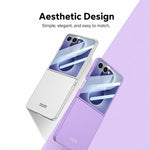 Custodia per telefono GKK ultra sottile integrata con supporto girevole, For Galaxy Z Flip8 5G