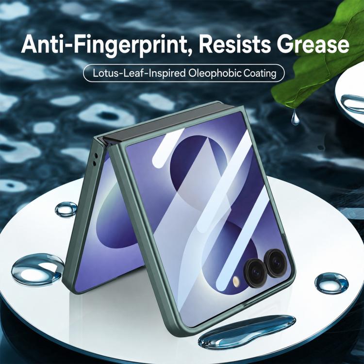 Custodia per telefono GKK ultra sottile integrata con supporto girevole, For Galaxy Z Flip8 5G