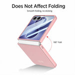 Custodia per telefono GKK ultra sottile integrata con supporto girevole, For Galaxy Z Flip8 5G
