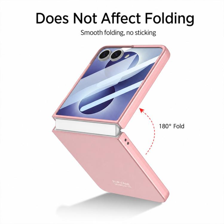 Custodia per telefono GKK ultra sottile integrata con supporto girevole, For Galaxy Z Flip8 5G
