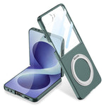 Custodia per telefono GKK ultra sottile integrata con supporto girevole, For Galaxy Z Flip8 5G