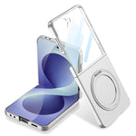 Custodia per telefono GKK ultra sottile integrata con supporto girevole, For Galaxy Z Flip8 5G