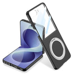 Custodia per telefono GKK ultra sottile integrata con supporto girevole, For Galaxy Z Flip8 5G
