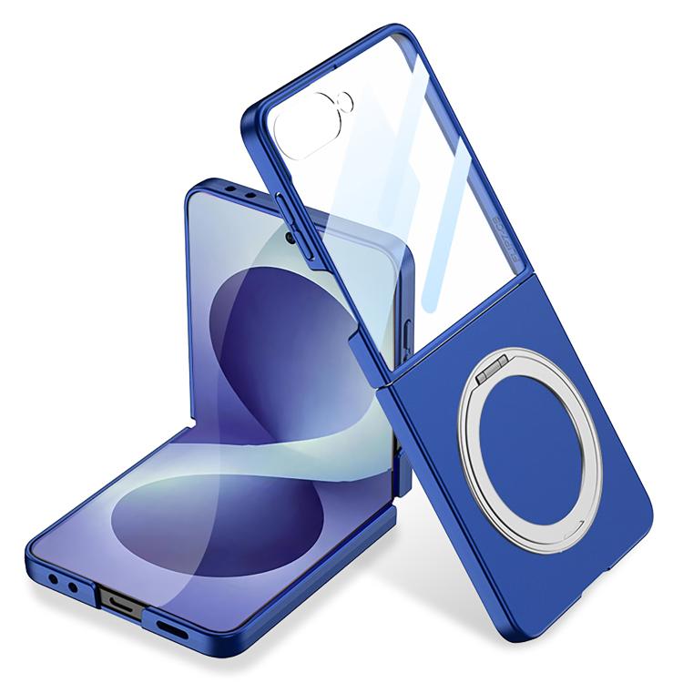 Custodia per telefono GKK ultra sottile integrata con supporto girevole, For Galaxy Z Flip8 5G
