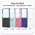 Custodia per telefono GKK ultra sottile con fibbia ad anello integrata., For Galaxy Z Flip8 5G