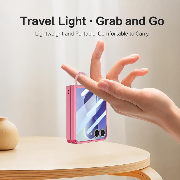 Custodia per telefono GKK ultra sottile con fibbia ad anello integrata., For Galaxy Z Flip8 5G