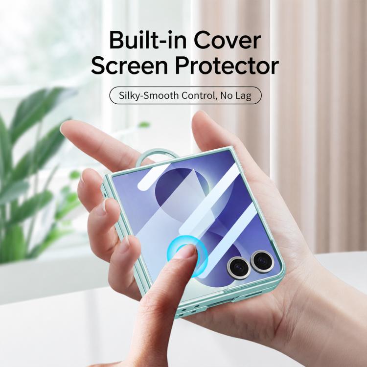 Custodia per telefono GKK ultra sottile con fibbia ad anello integrata., For Galaxy Z Flip8 5G