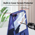 Custodia per telefono GKK ultra sottile con fibbia ad anello integrata., For Galaxy Z Flip8 5G
