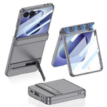 Custodia per telefono GKK Triumph ultra sottile a copertura totale con supporto magnetico integrato e chiusura a scatto., For Galaxy Z Flip8 5G