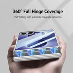 Custodia per telefono GKK Triumph ultra sottile a copertura totale con supporto magnetico integrato e chiusura a scatto., For Galaxy Z Flip8 5G