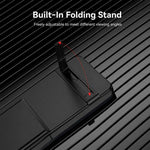 Custodia per telefono GKK Triumph ultra sottile a copertura totale con supporto magnetico integrato e chiusura a scatto., For Galaxy Z Flip8 5G