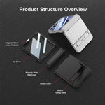 Custodia per telefono GKK Triumph ultra sottile a copertura totale con supporto magnetico integrato e chiusura a scatto., For Galaxy Z Flip8 5G