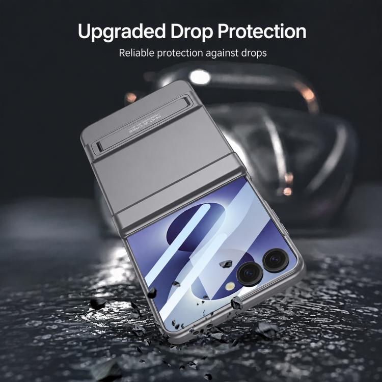 Custodia per telefono GKK Triumph ultra sottile a copertura totale con supporto magnetico integrato e chiusura a scatto., For Galaxy Z Flip8 5G