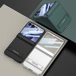 Custodia per telefono GKK Triumph ultra sottile a copertura totale con supporto magnetico integrato e chiusura a scatto., For Galaxy Z Flip8 5G