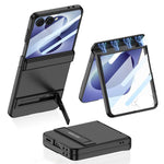 Custodia per telefono GKK Triumph ultra sottile a copertura totale con supporto magnetico integrato e chiusura a scatto., For Galaxy Z Flip8 5G