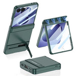 Custodia per telefono GKK Triumph ultra sottile a copertura totale con supporto magnetico integrato e chiusura a scatto., For Galaxy Z Flip8 5G