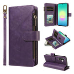 P03 Custodia per telefono in similpelle di vitello con 9 scomparti per carte, chiusura a cerniera e cinturino da polso, For Galaxy A57 5G, For Galaxy A37 5G, For Galaxy A27 5G, For Galaxy A07 5G / A06 5G / 4G
