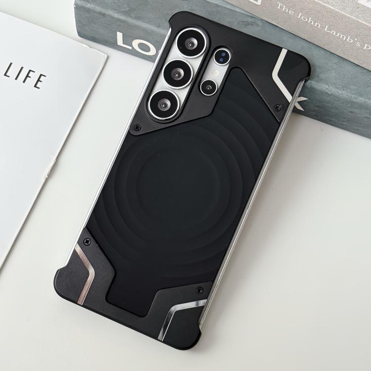 Custodia magnetica in silicone senza cornice con motivo a onde per telefono., For Galaxy S26 Ultra 5G, For Galaxy S25 Ultra 5G, For Galaxy S24 Ultra 5G, For Galaxy S23 Ultra 5G, For Galaxy S22 Ultra 5G
