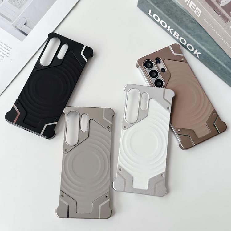 Custodia magnetica in silicone senza cornice con motivo a onde per telefono., For Galaxy S26 Ultra 5G, For Galaxy S25 Ultra 5G, For Galaxy S24 Ultra 5G, For Galaxy S23 Ultra 5G, For Galaxy S22 Ultra 5G