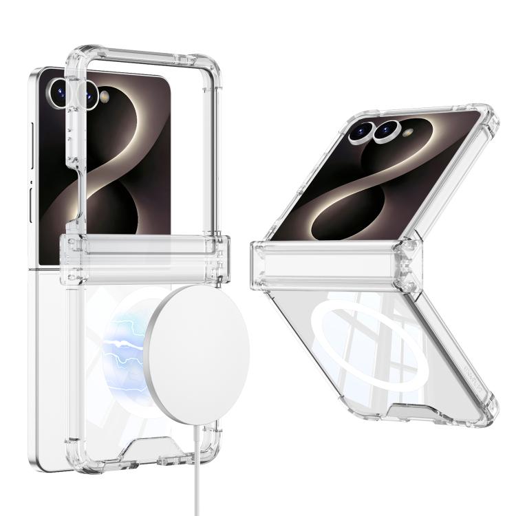 Custodia magnetica antiurto GKK con cerniera airbag, For Galaxy Z Flip8 5G